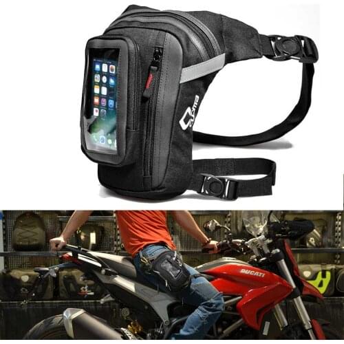 Motorcycle Bike Racing Drop Leg Bag Thigh Bag Pocket With Touch Screen Phone Bag Outdoor Casual Waist Bag 1680D Oxford fabric