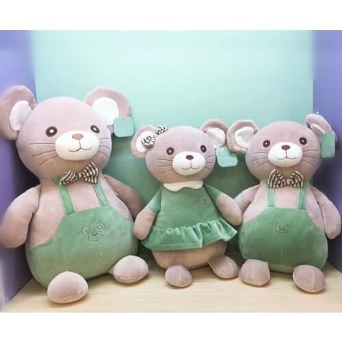 New Cute Mouse Soft Plush Toy Sofa Pillow Back Cushion Parent-Child Pillows Birthday Gift Figurine Kids Toys Decor