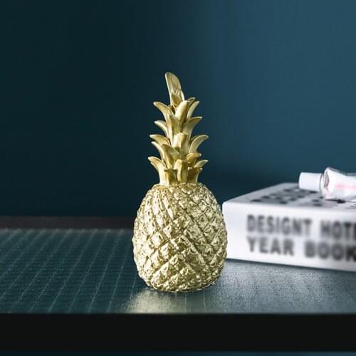 Desktop Ornament Pineapple Crafts DIY Wedding Gifts High Quality Creative Design Accessories Golden Home Decor Ornaments