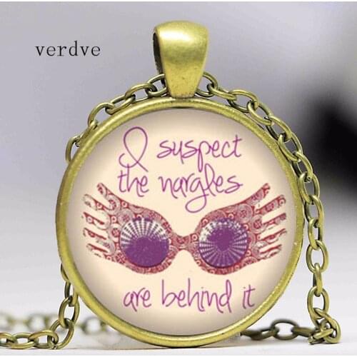 VERDVE New 1 unids Necklace Luna Lovegood're sane as I HP A3773 Crystal Necklace Cabochon Necklace