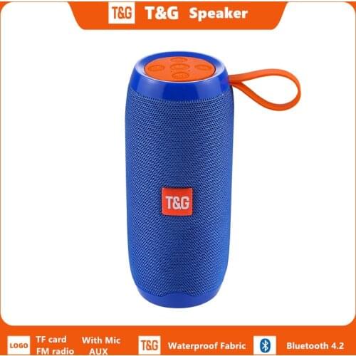 New Arrival Waterproof Bluetooth Speaker Portable Outdoor Wireless Speakers Column Subwoofer Loudspeaker TF MP3 Built-in Mic