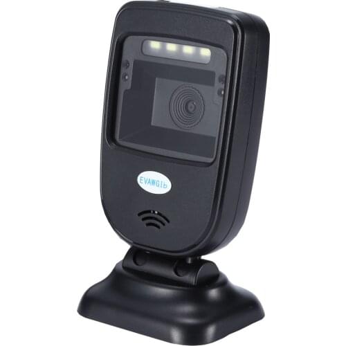 New design CMOS Barcode Scanner Hands Free for Supermarket Desktop High resolution Wired 2D Pos Barcode reader USB interface