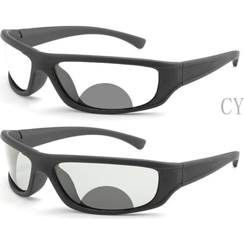 Outdoor Bifocal Reading Glasses Progressive Multifocal Photochromic Presbyopic Glasses Men Women Diopters +1.0 to +4.0 FML