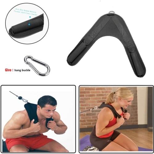 Abdominal Crunch Strap Pulling Down Gym Home Equipment Accessories Muscle Training Fitness Double Grip Shoulder Belt Strength