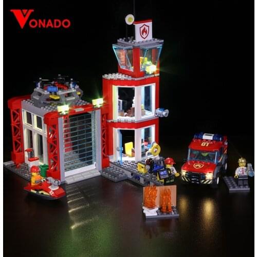 LED Led light for 60215 CITY series 19-year city fire rescue team City series assembling building blocks toysToys For Child