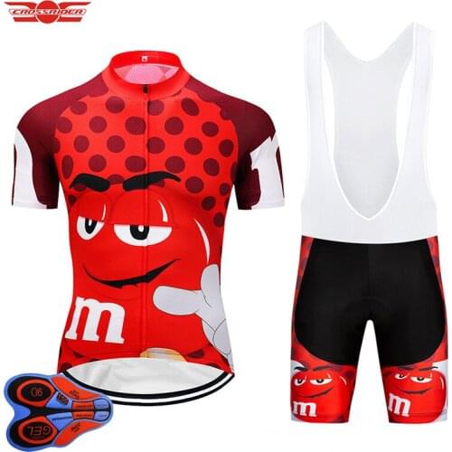Pro Cycling Jersey 9D Gel Set Summer Quick Dry Cycling Wear Bike Clothes Red Bicycle Clothing Bike Cycling Clothing Cycling Suit