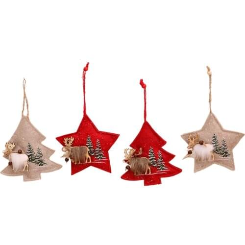 1set Christmas Tree Ornaments Elk Santa Claus Doll Pendant Happy New Year Christmas Decorations For Christmas Home Decorative 20