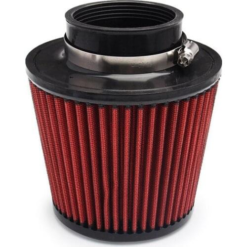 1Pc Car Motorcycle Scooter Dirt Pit Bike Universal 76MM 100MM Cold Air Filter Intake Induction Kit Cone Shape Car Accessories