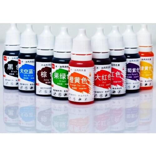 10ml Fondant Macaron Food Coloring Baking Edible Pigment Cake Paste Decoration