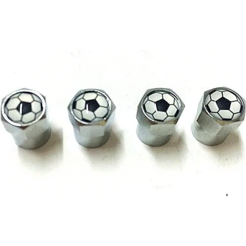 1000 X Car Football Logo Style Design Tire Valve Cap Truck Motorcycle Bike Wheel Tire Valve Cap Cover For Cars Best Gift