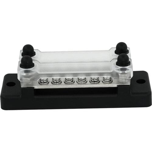12 Terminal Bus Bar Kit 150A Distribution Block 4 Studs Durable