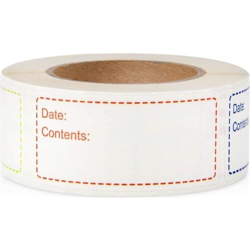 150pcs/roll Kitchen Sticker Refrigerator Freezer Food Storage Date Content Label