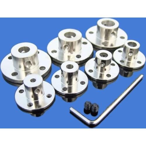 2Mm/3Mm/3.17Mm/4Mm/5Mm/6Mm/6.35Mm/7Mm/8Mm/10Mm/11Mm/12Mm/14Mm Stijve Flens koppeling Motor Gids As Koppeling Motor Connector