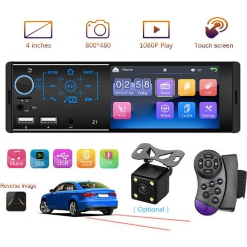 40% Hot Sales!!! Z1 Car MP5 Player Bluetooth-compatible 4.1 Inch Touch Screen Auto FM Stereo Audio Radio