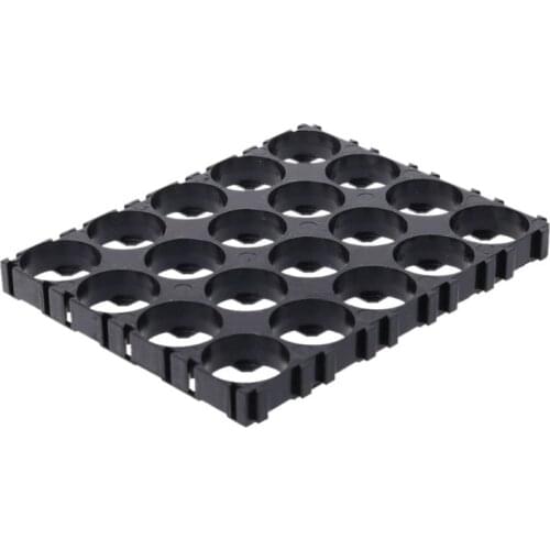 4x Black 18650 Battery 4x5 Cell Spacer Radiating Shell Pack Plastic Heat Holder E56B