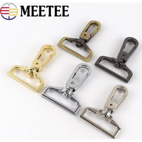5Pcs 25/32/38mm Metal Buckle Bag Strap Hang Hook Swivel Trigger Clips Buckles Dog Collar Clasp Snap Hooks Handbag Webbing Clasps