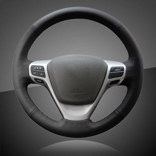 Auto Braid On The Steering Wheel Cover for Toyota Avensis Verso 2009 2010 2011 2012 2013 2014 2015 Car Braiding Covers