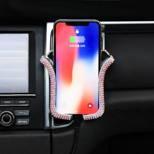 Shiny Diamonds Car Air Vent Mount Holder Phone Mount Stand for Car Phone Holder Car Accessories