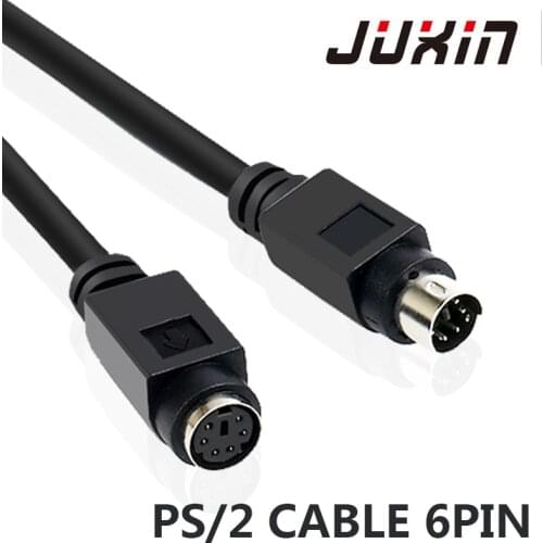 Pure copper PS2 PS/2 Keyboard Mouse Male To Female Extension Cable Lead 6 Pin Motherboard Mouse for Mouse Keyboard 1M1.5M3M5M