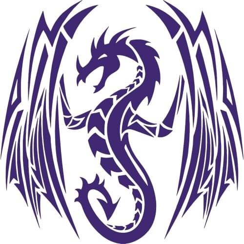 For Tribal Dragon Wings Tail Creature Car Truck Window Laptop Vinyl Decal Sticker Styling