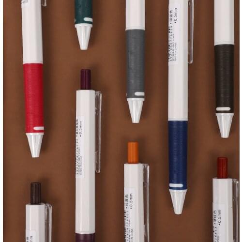 JIANWU 0.5mm Retro Dark Color Series Press Gel Pen Quick Dry Writing Multicolor Neutral Pen Stationery School Office Supplies