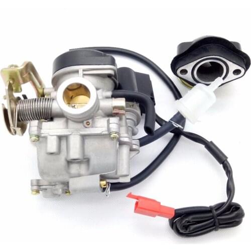 18mm PD18 Carburetor With Intake Fit GY6 50CC 139QMB 139QMA Scooter Jonway 50cc