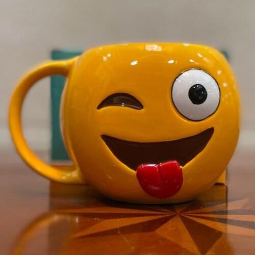 Funny smile coffee cup ceramic mug beer halloween gift party supply