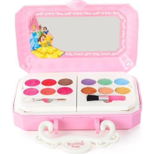 Disney snow White Makeup Toy set Girls Disney frozen Princess Elsa Anna Pretend Play Fashion Toys
