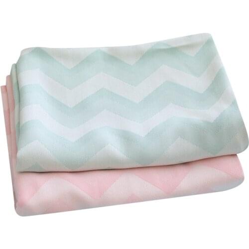 Blanket Cotton Bamboo Fiber Children Summer Nap Air Conditioning Cover Blanket Wavy Towel Quilt Warm Breathable Blankets for Bed