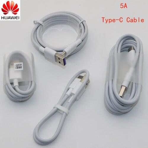 Original Huawei Supercharge 5A Type-C Cable Mate 9 10 Pro P10 Plus P20 Pro Honor 10 V10 Fast Quick Charger Charge USB 3.0 Type C