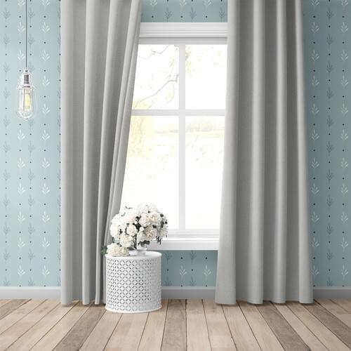 Paria Light Gray Light Proof Blackout Blackout Backdrop Curtain Single Wing 140x255 cm