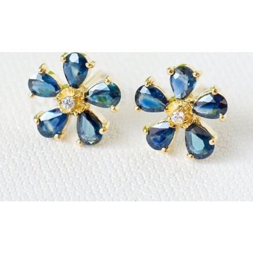 Женские золотые серьги PER JEWELRY China At AliExpress