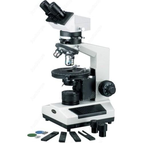 Polarizing Microscope-AmScope Supplies Binocular Polarizing Microscope 40X-640X SKU: PZ200BA