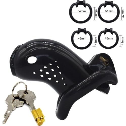 Bird cock Cage Chastity Device plastic with 4 rings slave BDSM bondage penis lock restraint male sex toy for men