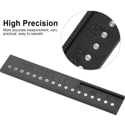 Gutta Percha Point Span Measure Scale Root Canal Measuring Ruler Dental Instrument Autoclavable Measuring Endodontic Clinic Tool