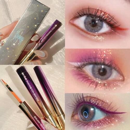 Xixi colorful eyeliner pencil white blue orange purple colors long lasting waterproof starry matte liquid eyeliner AC381