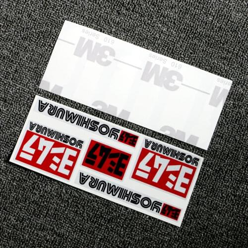 1 Set 3M Logo Reflective Motorcycle Side Strip Bike Helmet Yoshimura Decals Stickers