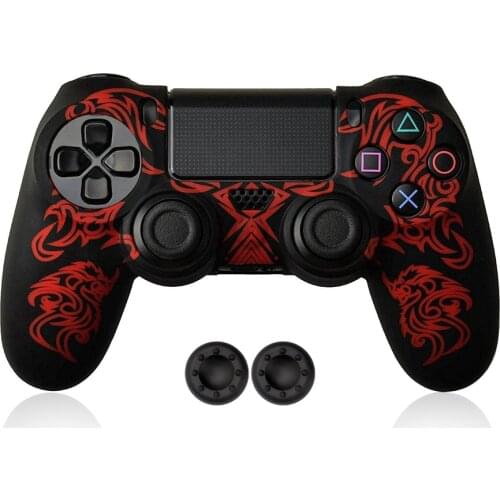 PS4/Slim/Pro Controller Dragon Pattern Silicone Protective Case Skin for Sony Playstation 4 PS4 Controller