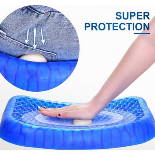 1Pcs Gel Elastic Cushion Honeycomb Gel Car Sofa Seat Cushion Home Office Cushion for health Care pain multifunctional Pad