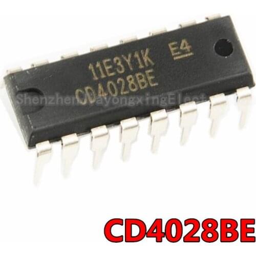 10PCS CD4028BE DIP16 CD4028 DIP 4028BE DIP-16 new and original IC