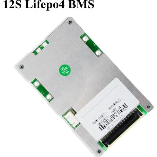 12S 20A 30A 40A 50A 60A 36V Lifepo4 Smart BMS Pcb Balance BMS with Charge Display with Communication UART Android Bluetooth App