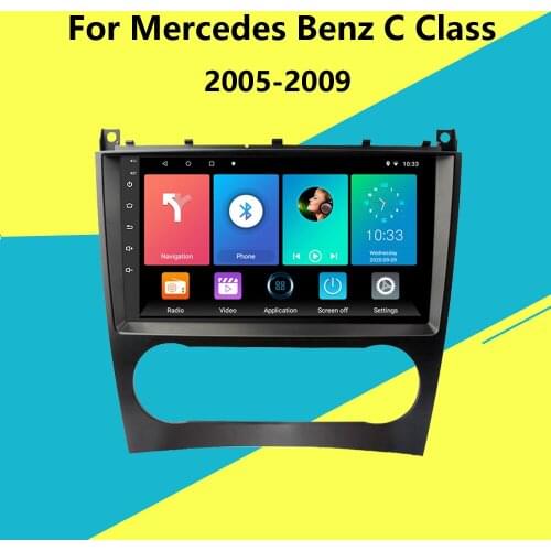 2 Din Car Multimedia Player Android GPS Autoradio For Mercedes Benz C Class W203 C200 C230 C240 C320 C350 CLK W209 2005-2009