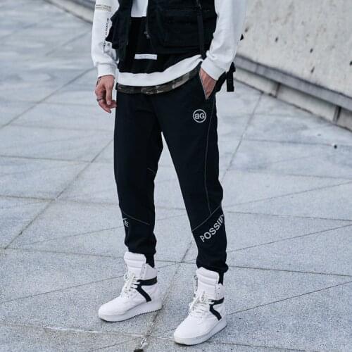 2021 Men Fashion Printing Loose All-Match Street Sports Brand Pantsmen High Street Hip Hop Jogging Fitness Fashion Casual Pants