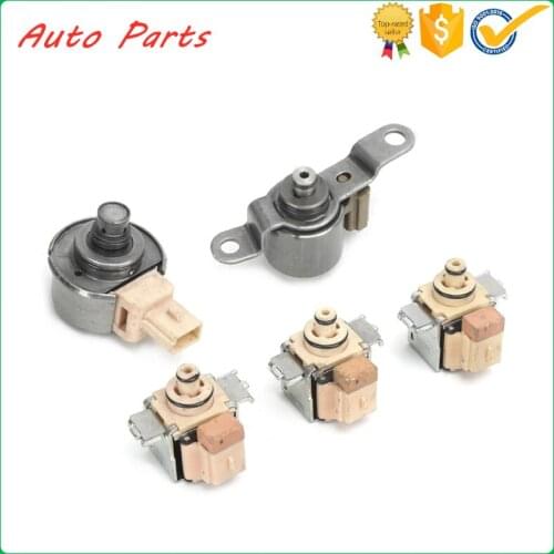 5pcs Transmission Solenoid Valve Kit AX4S AX4N 4F50N AXODE for Ford for Lincoln for Mercury Transmissions 1997 - UP