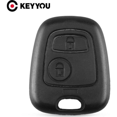 KEYYOU 2 Button Remote Key Case Shell For Peugeot 107 207 307 407 406 806 For Citroen C1 C2 C3 C4 C5 Picasso Berlingo Saxo Xsara