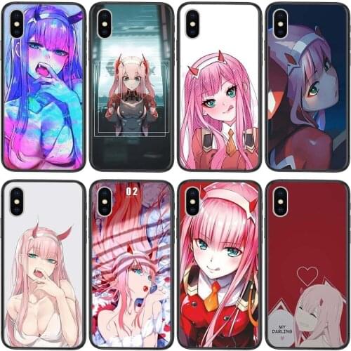 For Redmi Note 10 9 9S 9T 8 8T 7 6 5 5A 4 Pro Max 4G 5G Dois Querida Na Franxx Anime Zero Two Phone Case For Iphone 11 12 Mini