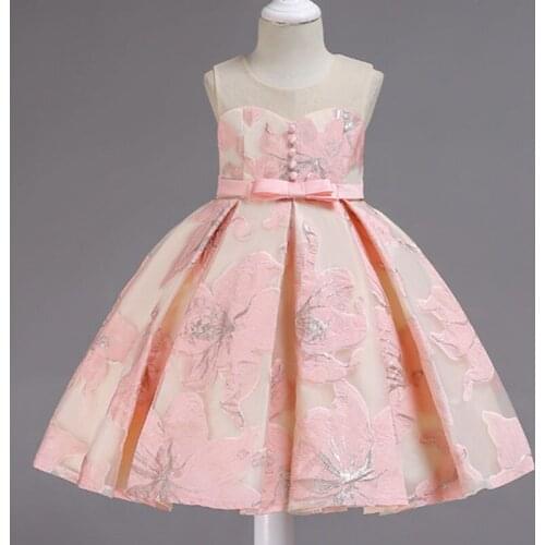 Flowers Christmas Clothing Princess Flower Tutu Dress Children Girl Dress For Wedding Teenager Party Prom Dresses