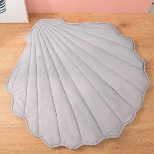 Newborn Baby Cotton Crawling Carpet Blanket Shell Shape Crawling Play Mat Rug Kid Children Room Decoration