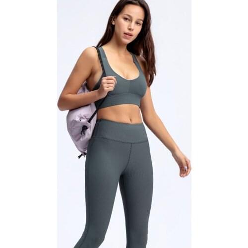 2 Piece Set Women Fitness Clothing Work Out Gym Clothes Women Seamless Leggings Gym Set