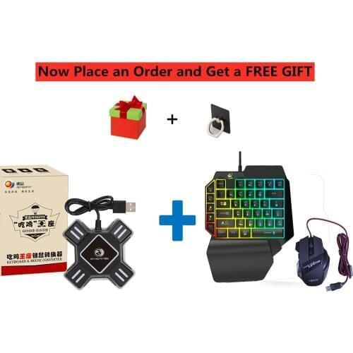 PUBG Mobile Gamepad Controller Gaming Keyboard Mouse Converter For Android Phone to PC Bluetooth Adapter Plug and Play